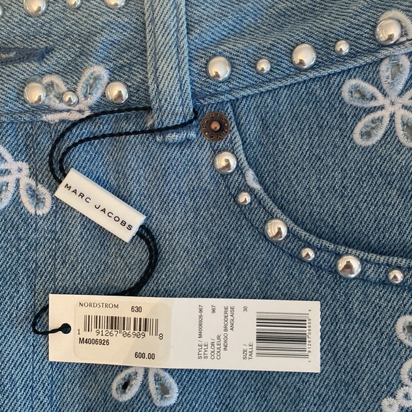 NWT Marc Jacobs Denim Mini Skirt size 30 - Picture 4 of 15